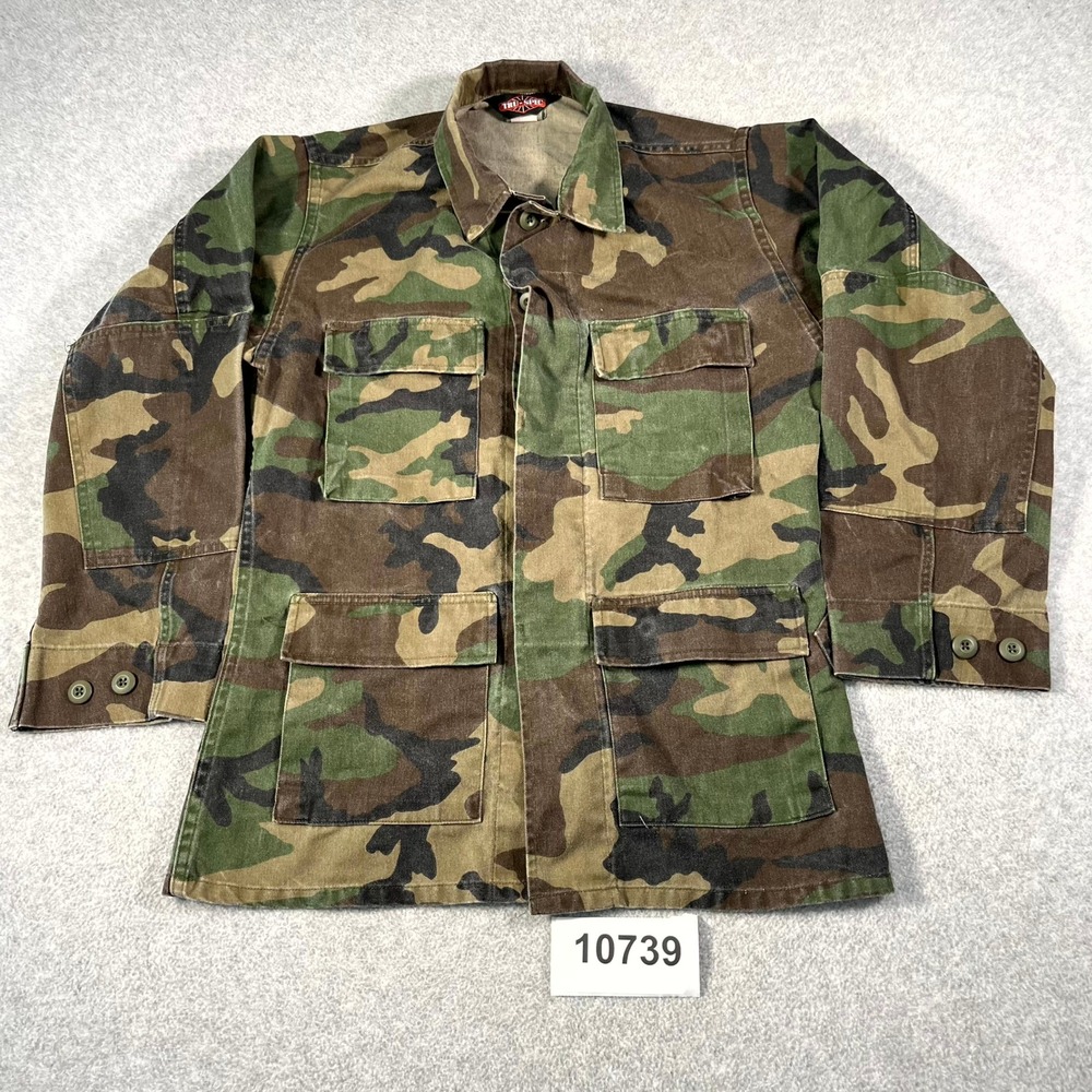 Tru Spec US Army Woodland Jacket Mens Small Multicolor Camouflage Hiking Camping